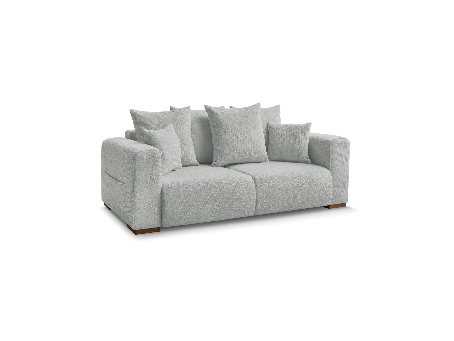 Fixed Straight 2-Seater Sofa - Sidonie - Mottled Fabric