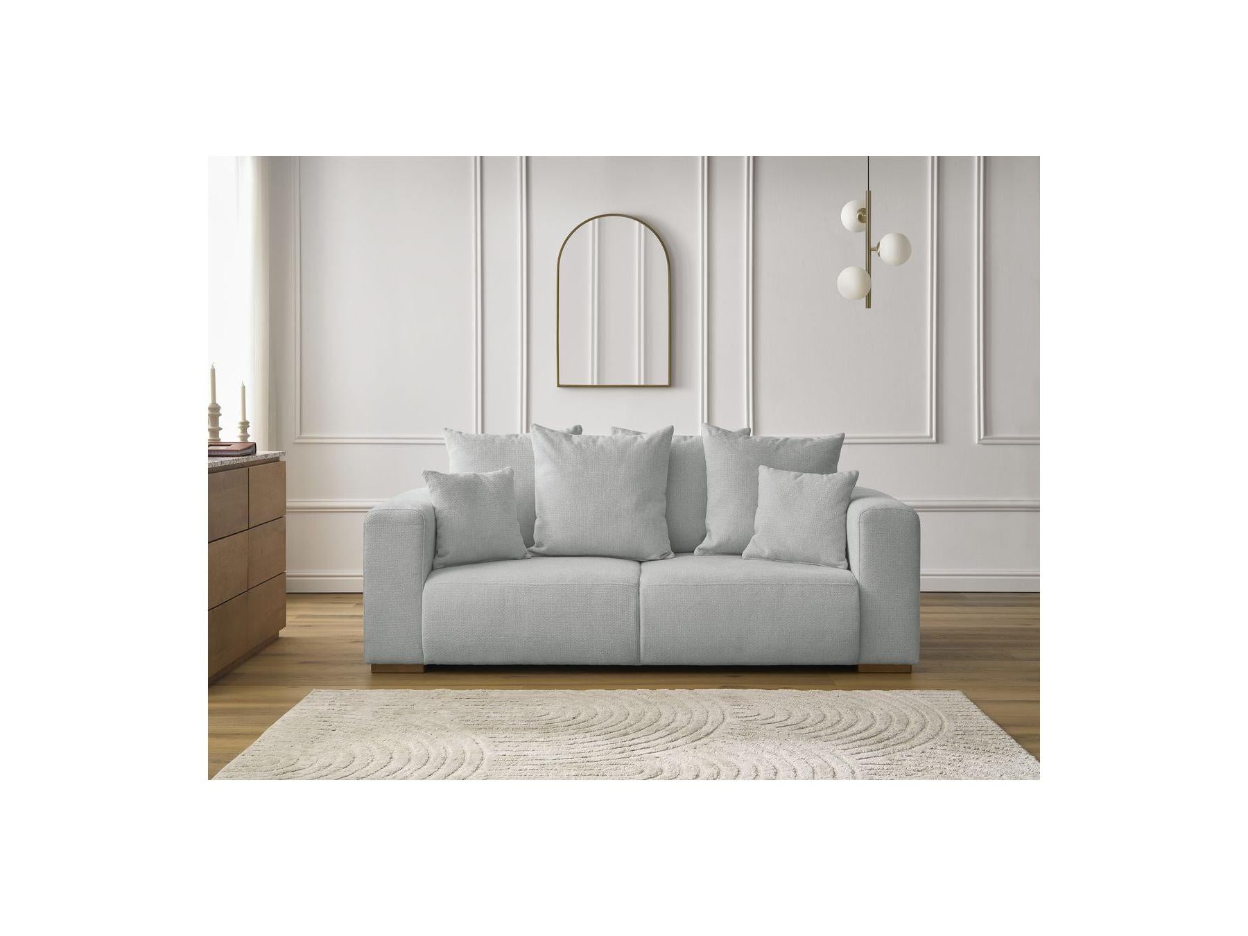Fixed Straight 2-Seater Sofa - Sidonie - Mottled Fabric
