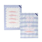 Tea Towel (Set of 2) Seas The Moment - Multicoloured