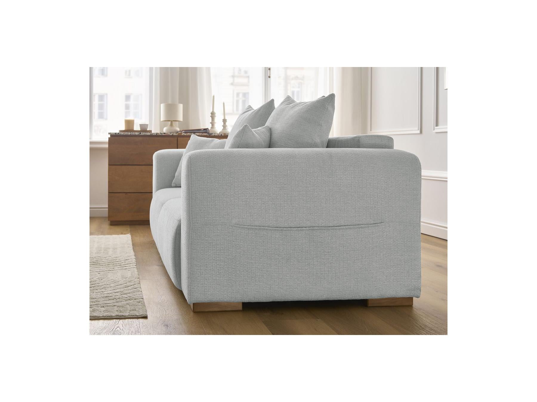 Fixed Straight 2-Seater Sofa - Sidonie - Mottled Fabric