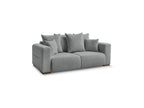 Fixed Straight 2-Seater Sofa - Sidonie - Mottled Fabric
