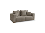 Fixed Straight 2-Seater Sofa - Sidonie - Mottled Fabric