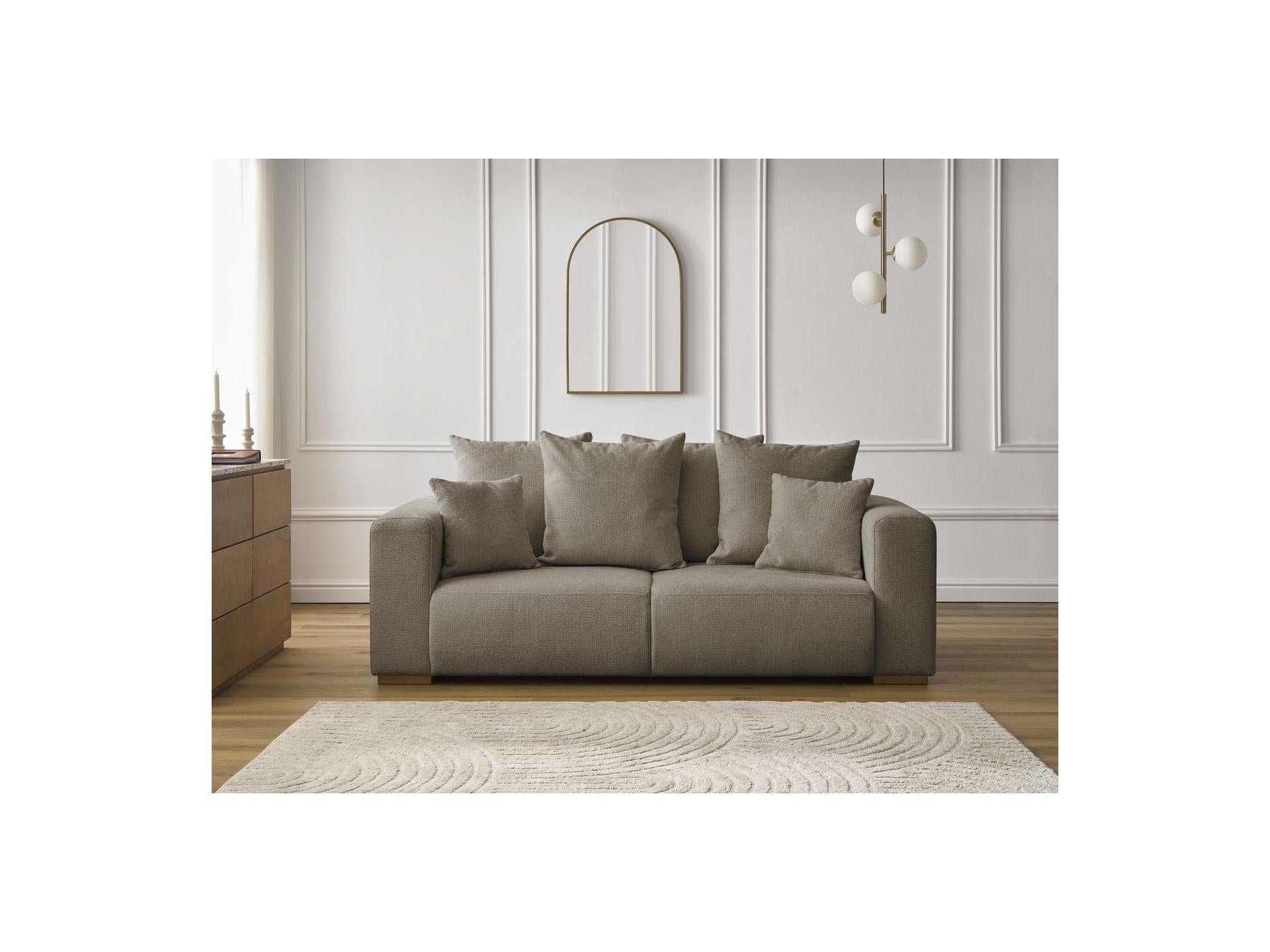 Fixed Straight 2-Seater Sofa - Sidonie - Mottled Fabric