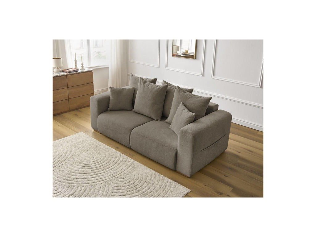 Fixed Straight 2-Seater Sofa - Sidonie - Mottled Fabric