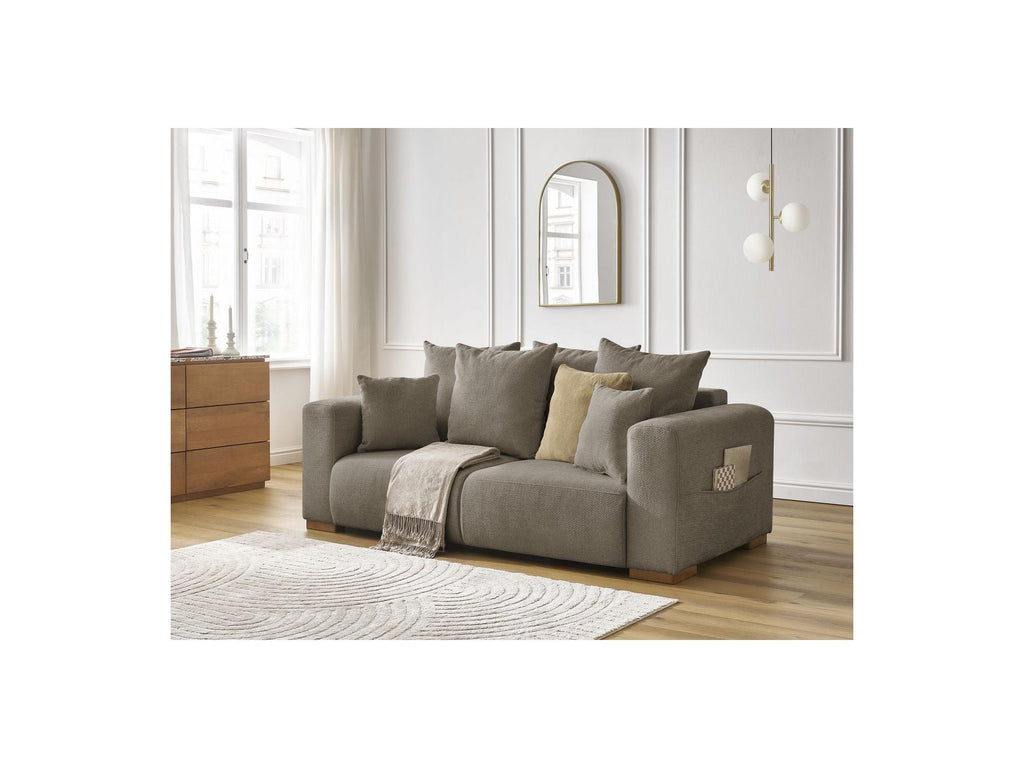 Fixed Straight 2-Seater Sofa - Sidonie - Mottled Fabric
