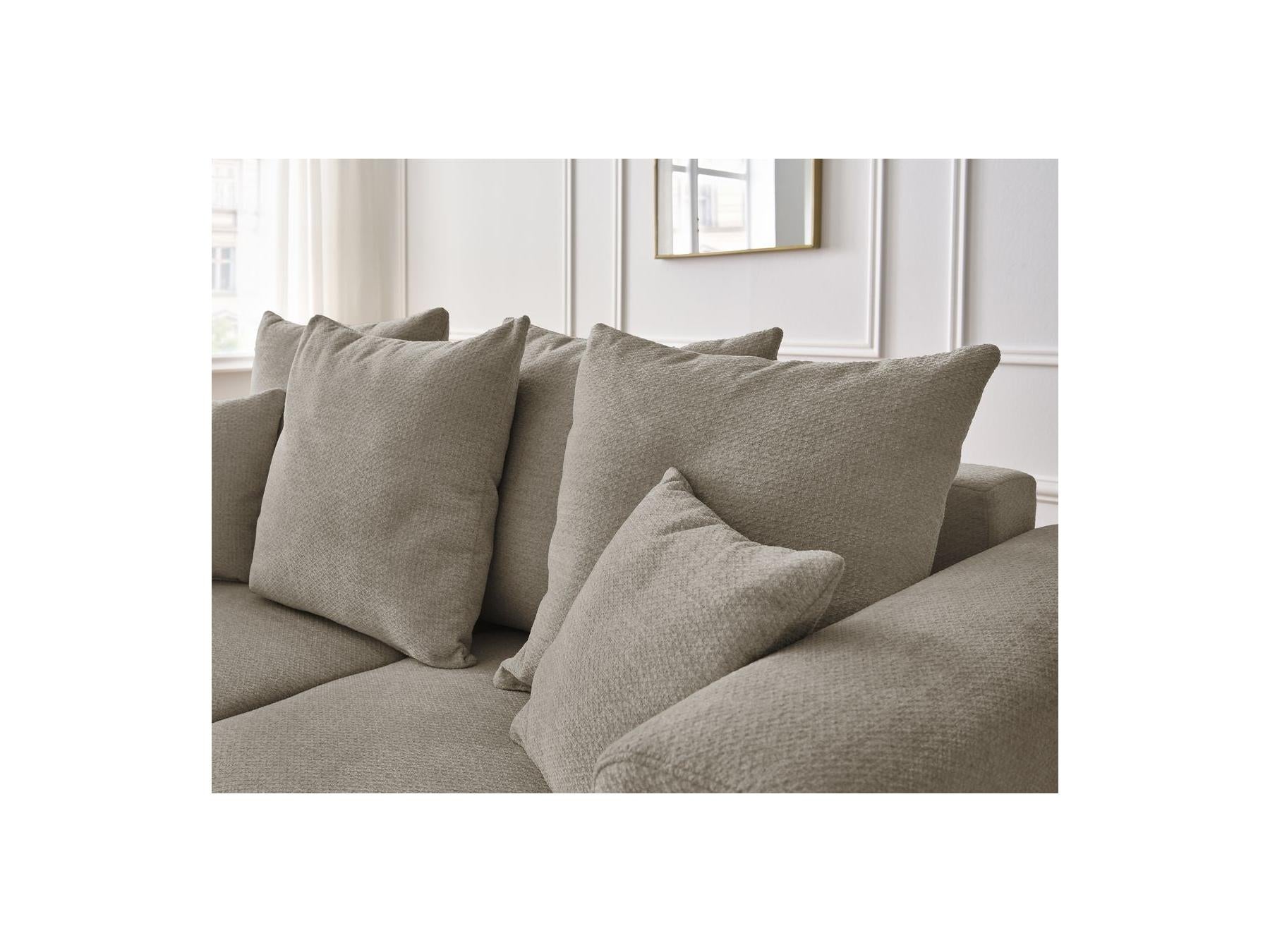 Fixed Straight 2-Seater Sofa - Sidonie - Mottled Fabric