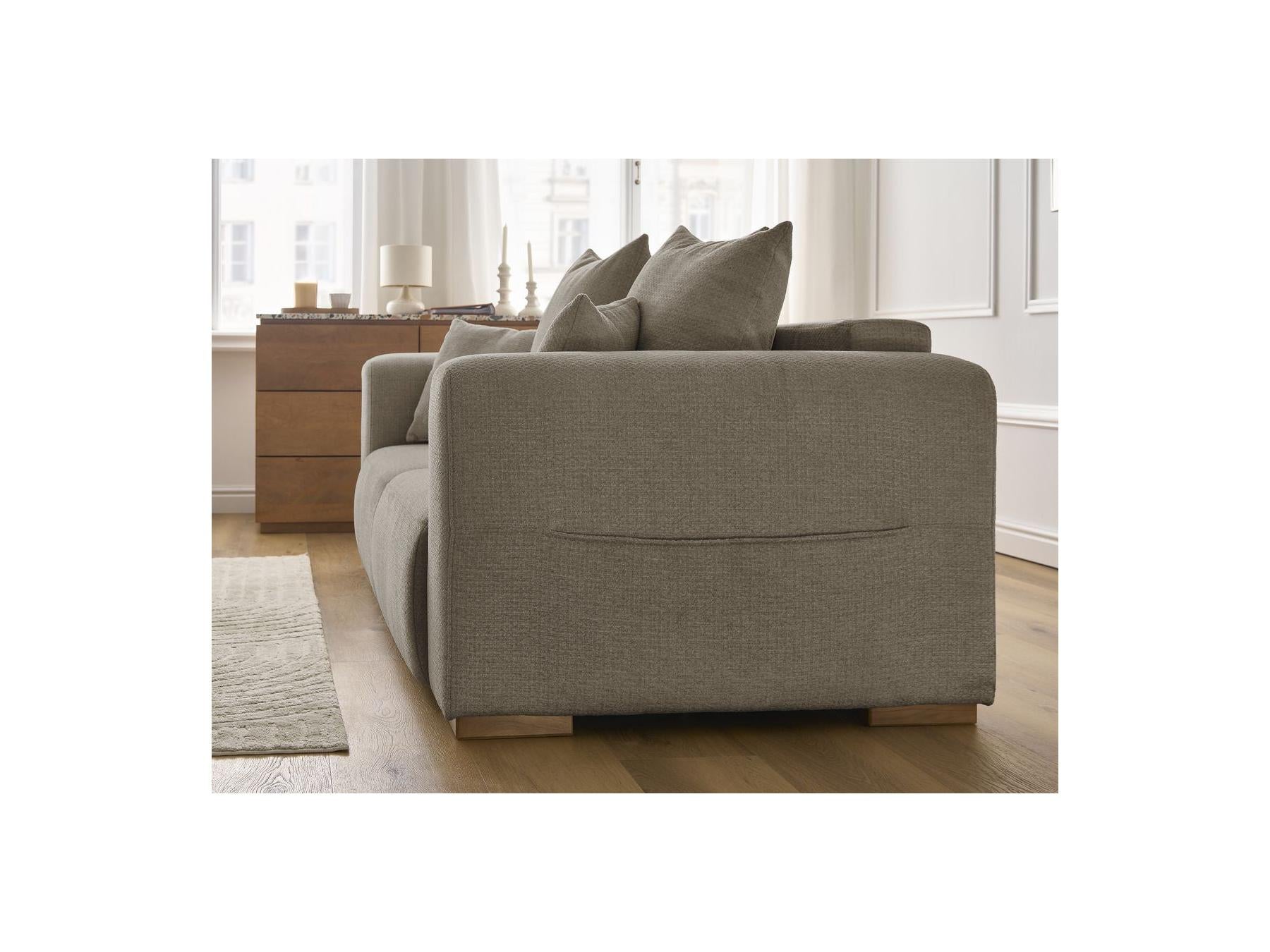 Fixed Straight 2-Seater Sofa - Sidonie - Mottled Fabric