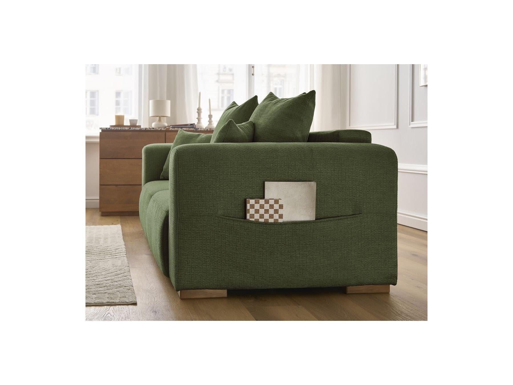 Fixed Straight 2-Seater Sofa - Sidonie - Mottled Fabric