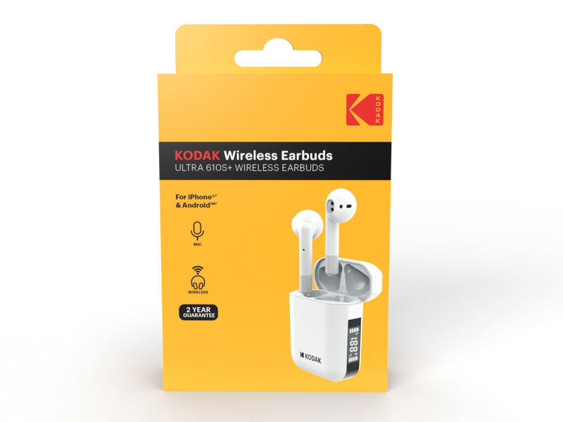 Écouteurs Bluetooth Sans Fil 610S+ - Écouteurs intra-auriculaires - Blanc - Kodak