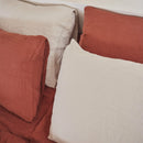 Comforter Cover 100% Linen - Terracotta