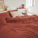 Comforter Cover 100% Linen - Terracotta