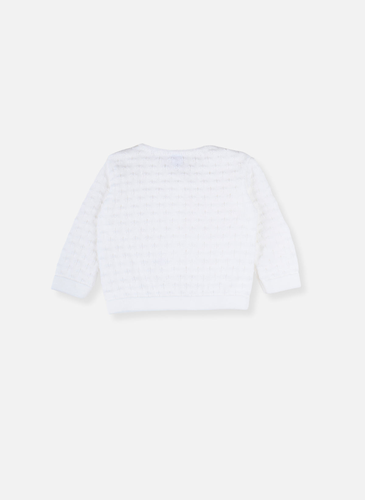 Brassières Gilet Bébé En Maille Bubble - Blanc