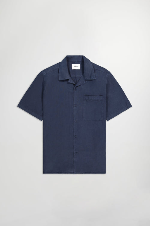 NN07 - Camisa Julio SS - Azul Marino