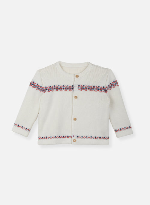 Gilet En Laine Mélangée - Chamonix - Écru