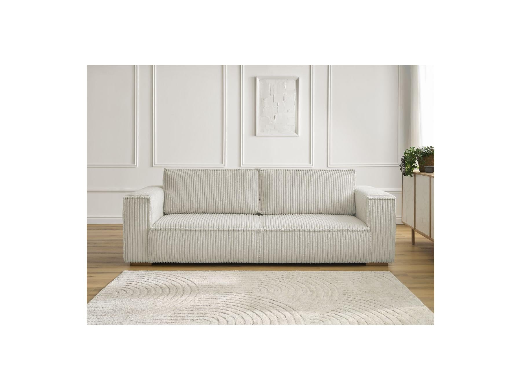 Chelsea - Fixed Straight 3-Seater Sofa - Soft Wide-Rib Corduroy