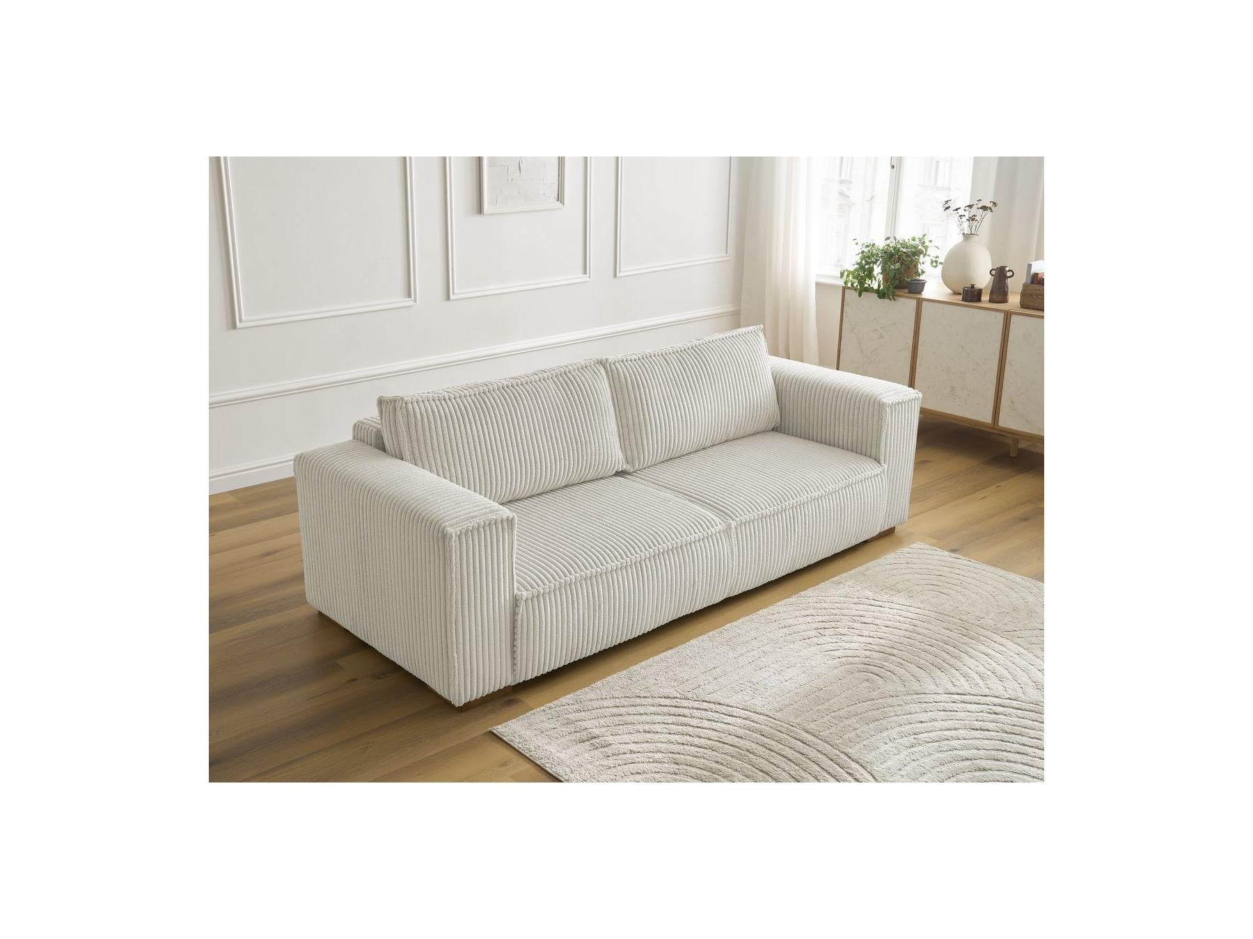 Chelsea - Fixed Straight 3-Seater Sofa - Soft Wide-Rib Corduroy