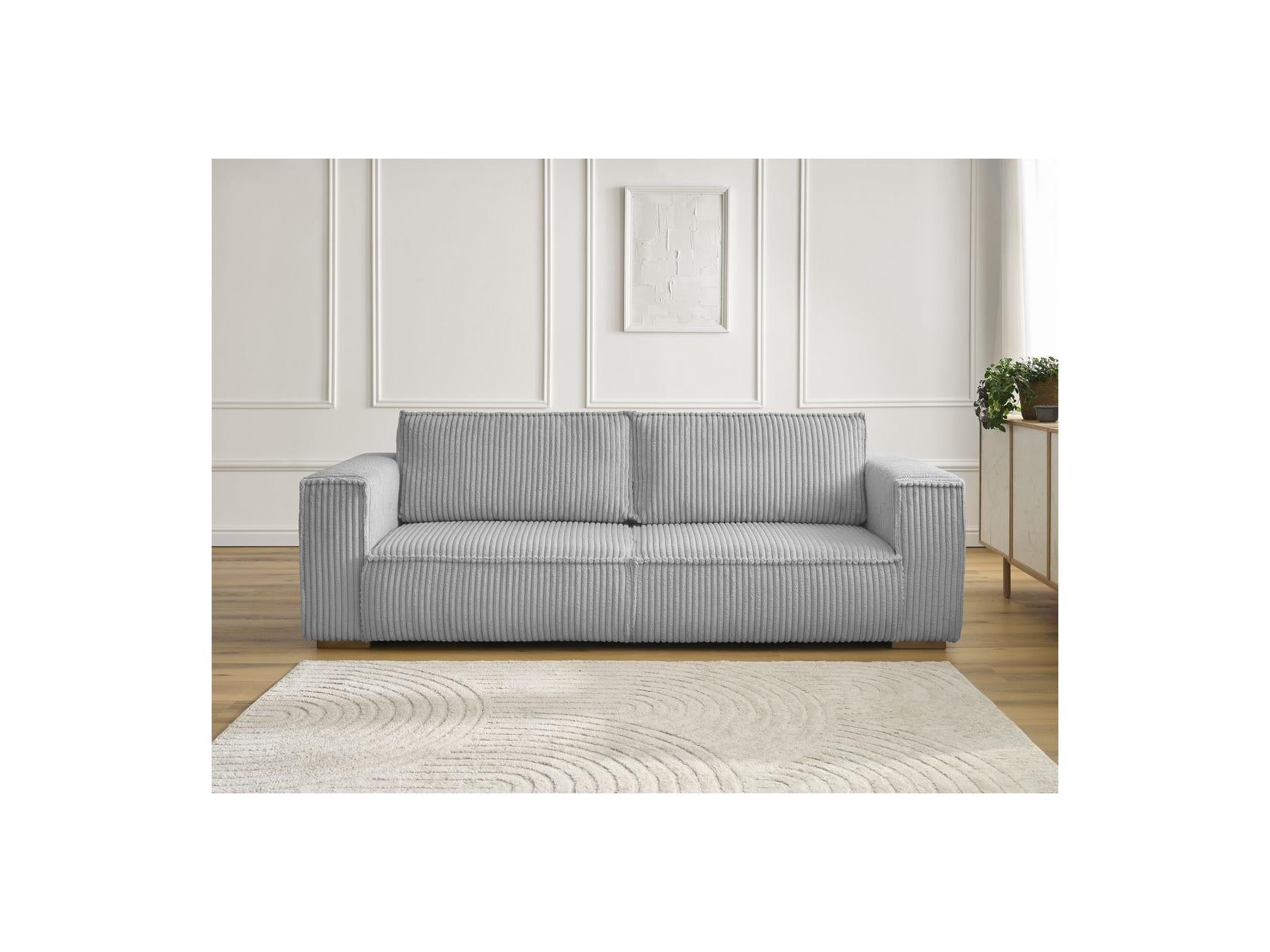 Chelsea - Fixed Straight 3-Seater Sofa - Soft Wide-Rib Corduroy