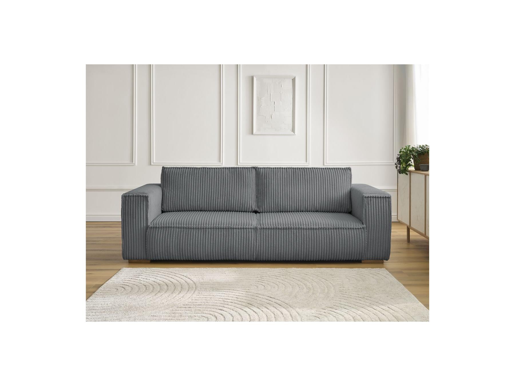 Chelsea - Fixed Straight 3-Seater Sofa - Soft Wide-Rib Corduroy