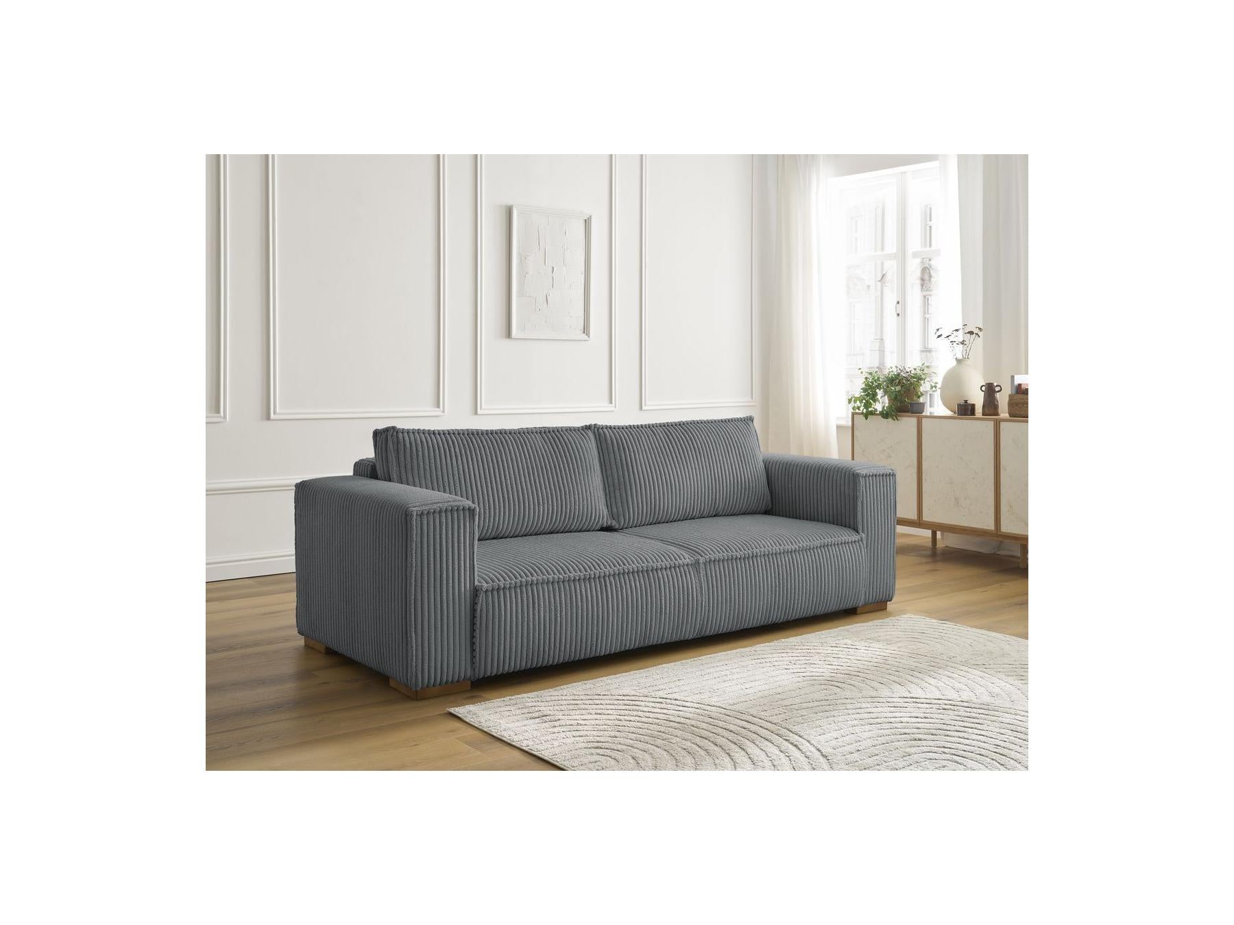 Chelsea - Fixed Straight 3-Seater Sofa - Soft Wide-Rib Corduroy