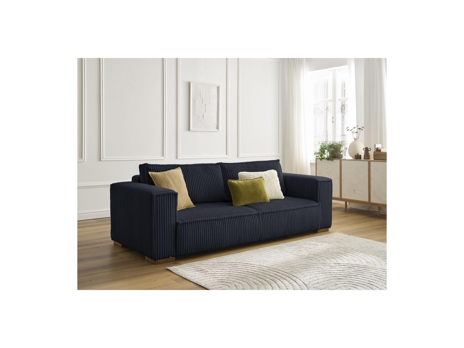 Chelsea - Fixed Straight 3-Seater Sofa - Soft Wide-Rib Corduroy