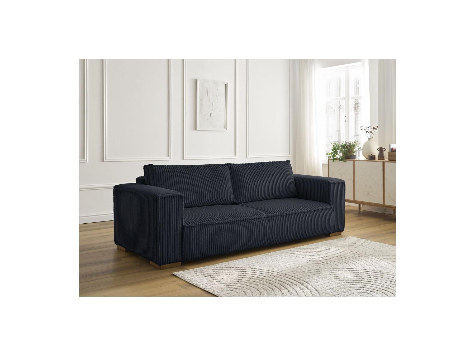 Chelsea - Fixed Straight 3-Seater Sofa - Soft Wide-Rib Corduroy