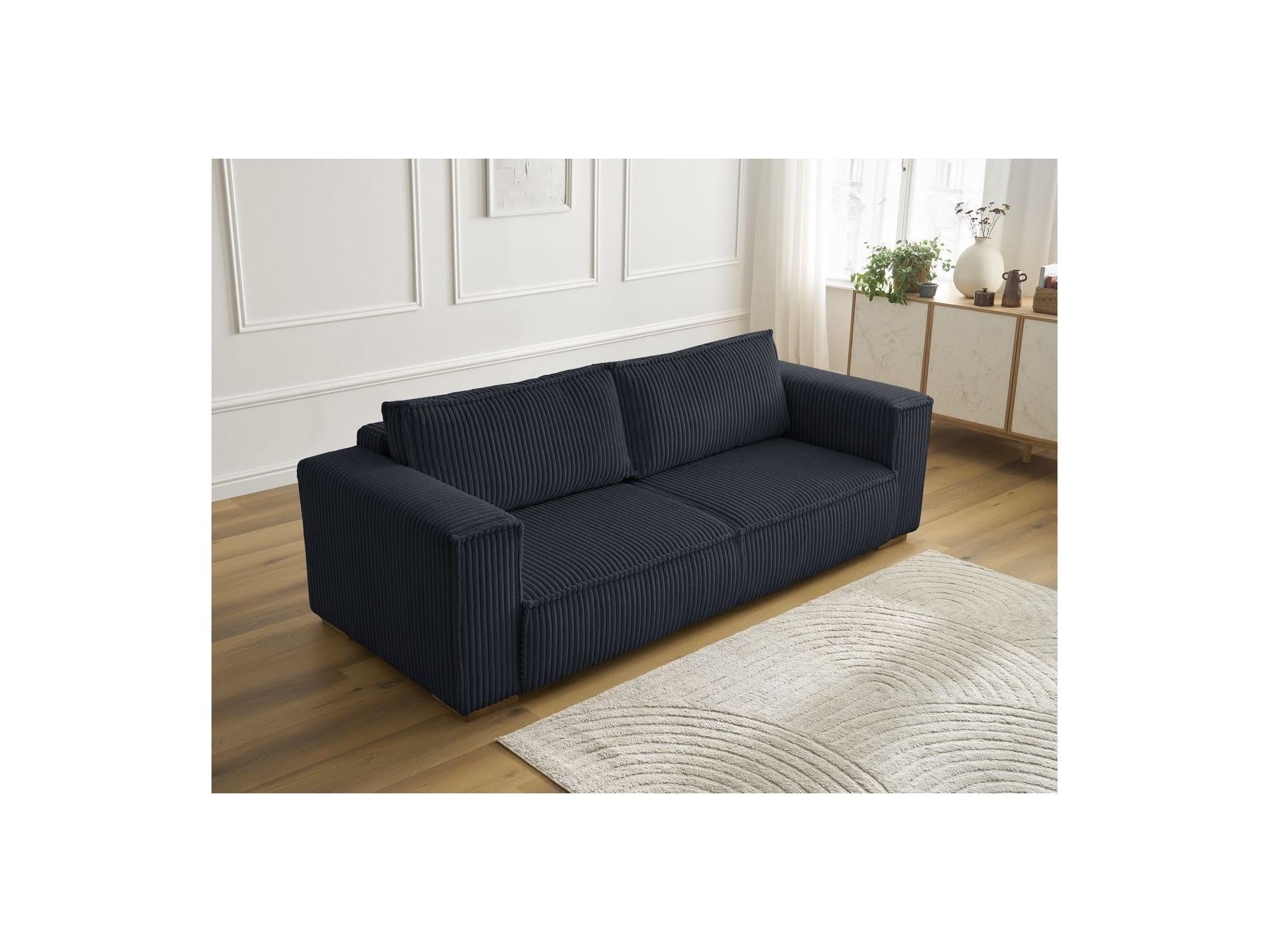 Chelsea - Fixed Straight 3-Seater Sofa - Soft Wide-Rib Corduroy