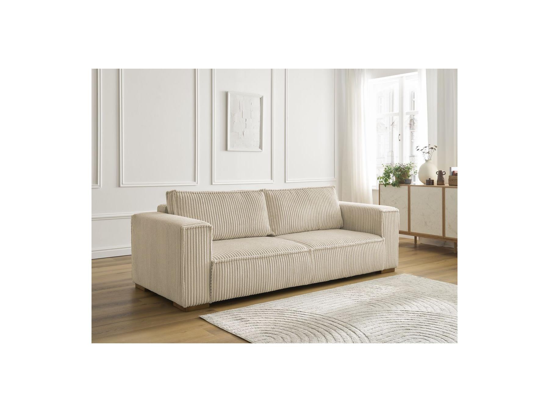 Chelsea - Fixed Straight 3-Seater Sofa - Soft Wide-Rib Corduroy