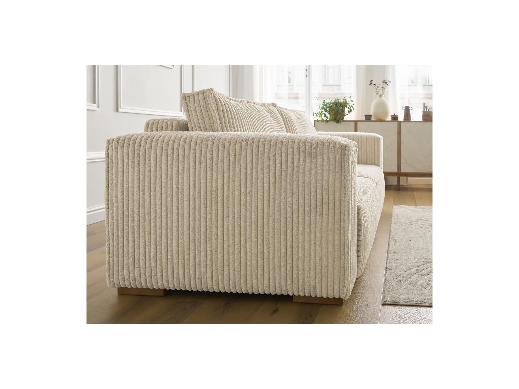 Chelsea - Fixed Straight 3-Seater Sofa - Soft Wide-Rib Corduroy