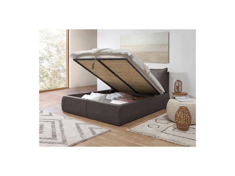 Garance - Trunk Bed With Pillow Effect Headboard