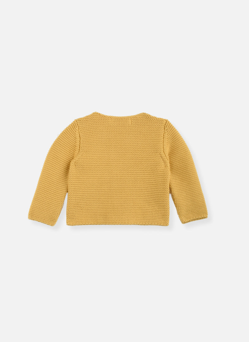 Organic Cotton Cardigan - Mustard