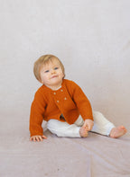 Cardigan En Coton Bio - Marsala