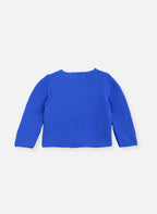 Cardigan En Coton Bio - Bleu Campanule