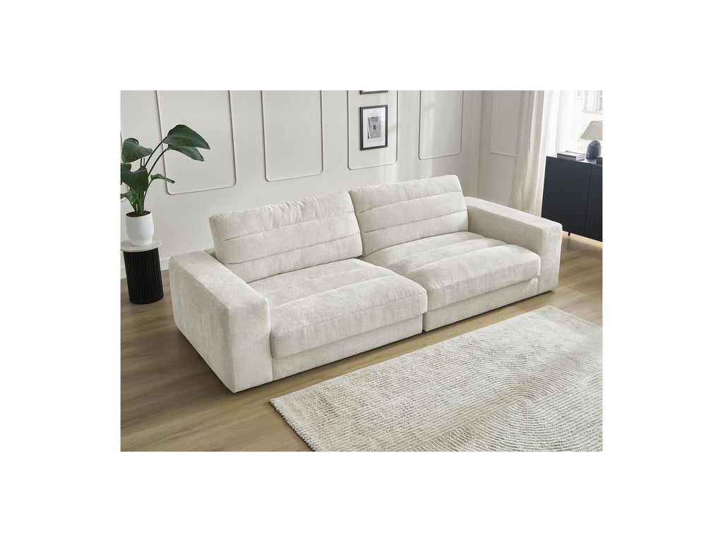 Sierra - Canapé Droit Fixe 3 Places - Tissu Texturé