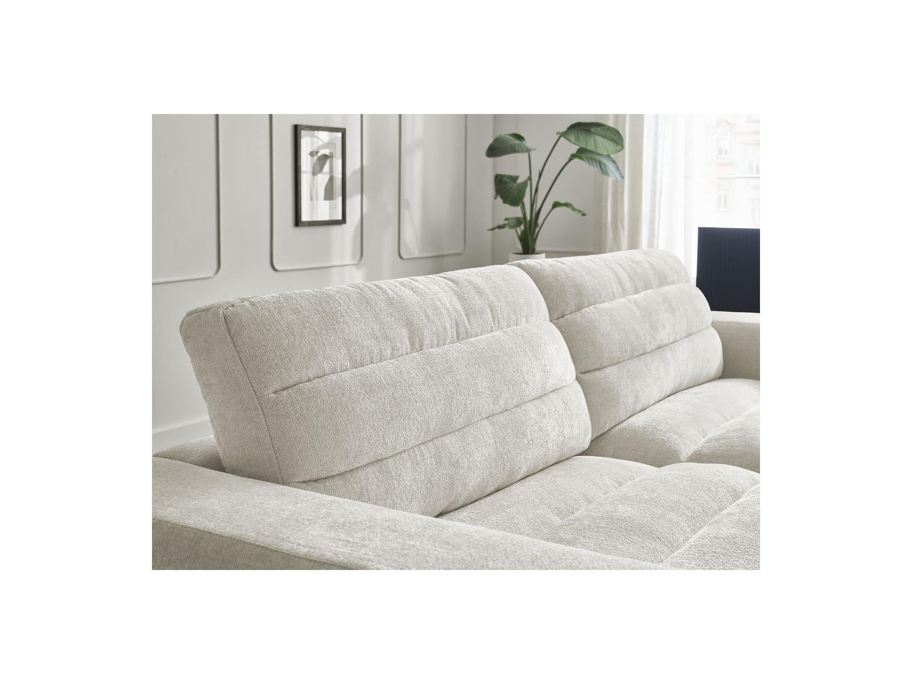 Sierra - Canapé Droit Fixe 3 Places - Tissu Texturé