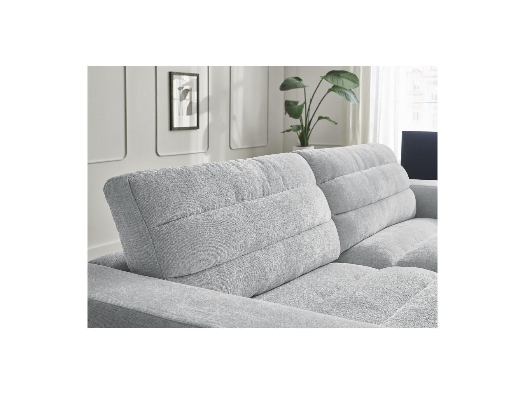 Sierra - Canapé Droit Fixe 3 Places - Tissu Texturé