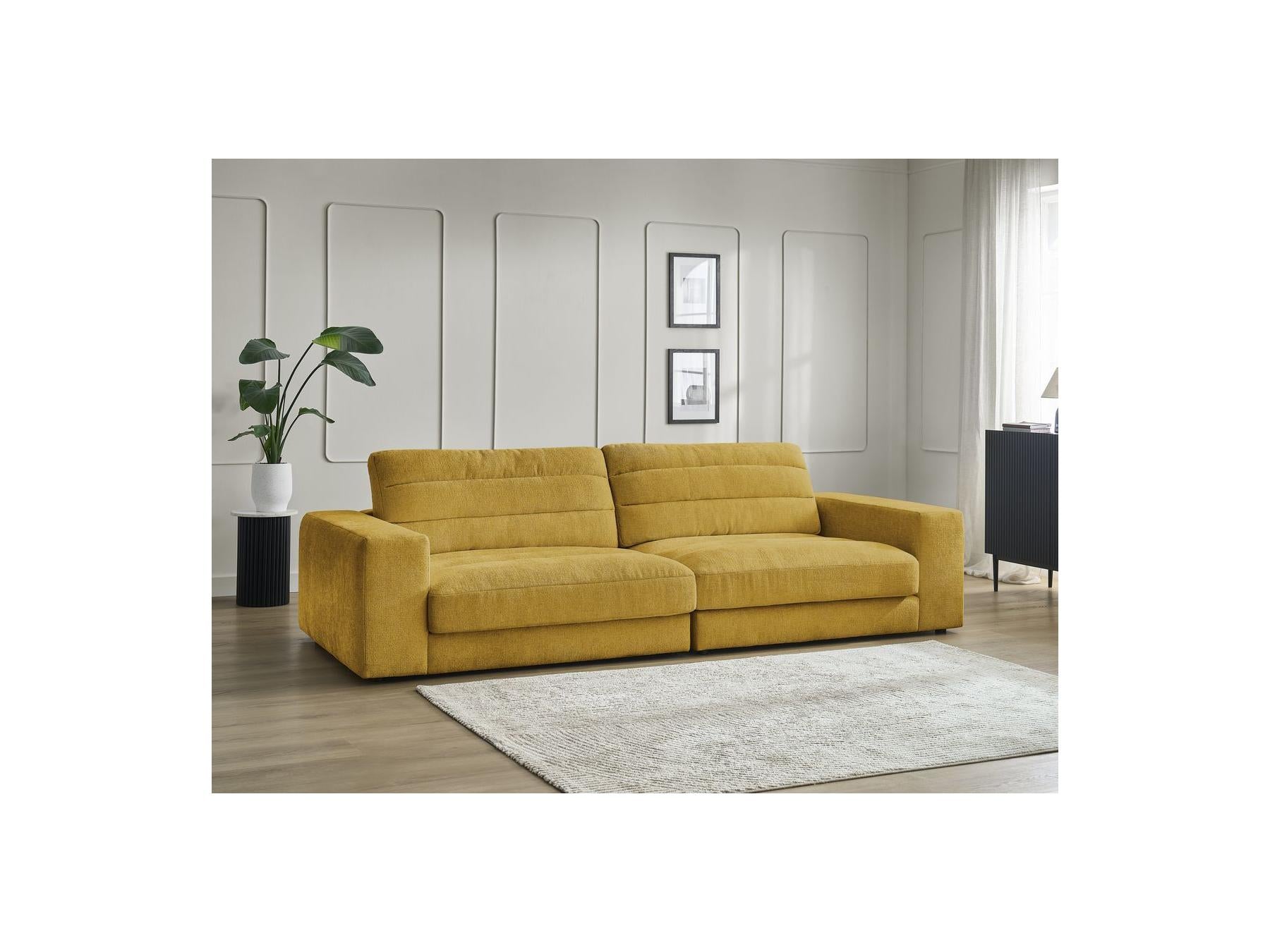 Sierra - Canapé Droit Fixe 3 Places - Tissu Texturé