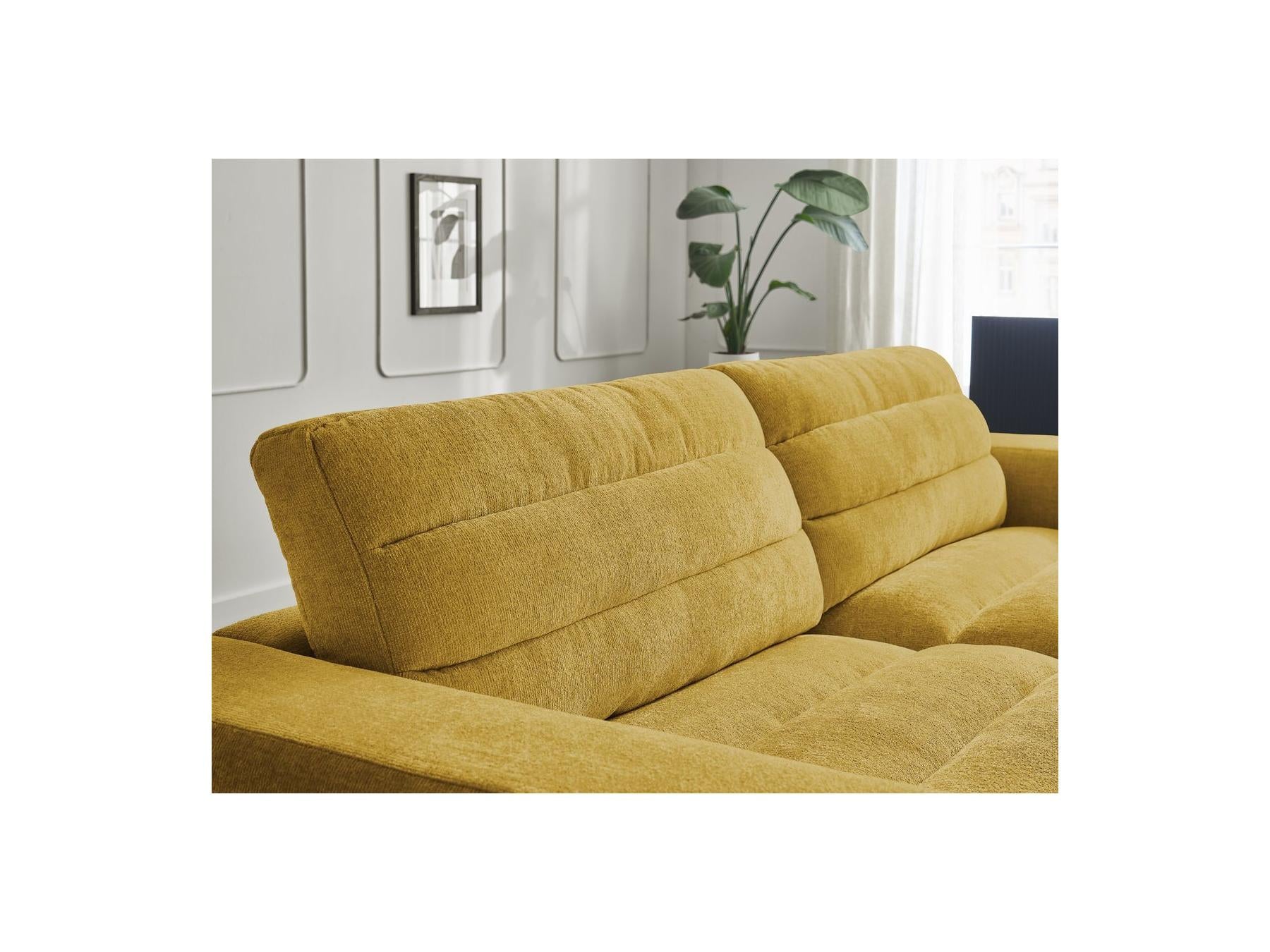 Sierra - Canapé Droit Fixe 3 Places - Tissu Texturé
