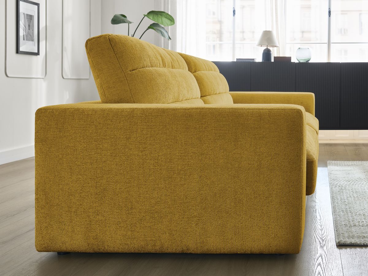 Sierra - Canapé Droit Fixe 3 Places - Tissu Texturé