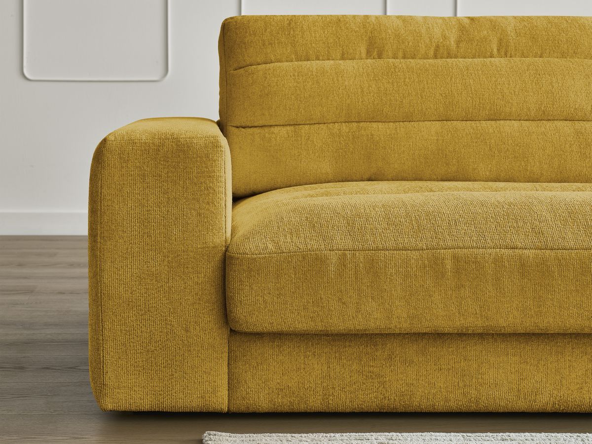 Sierra - Canapé Droit Fixe 3 Places - Tissu Texturé