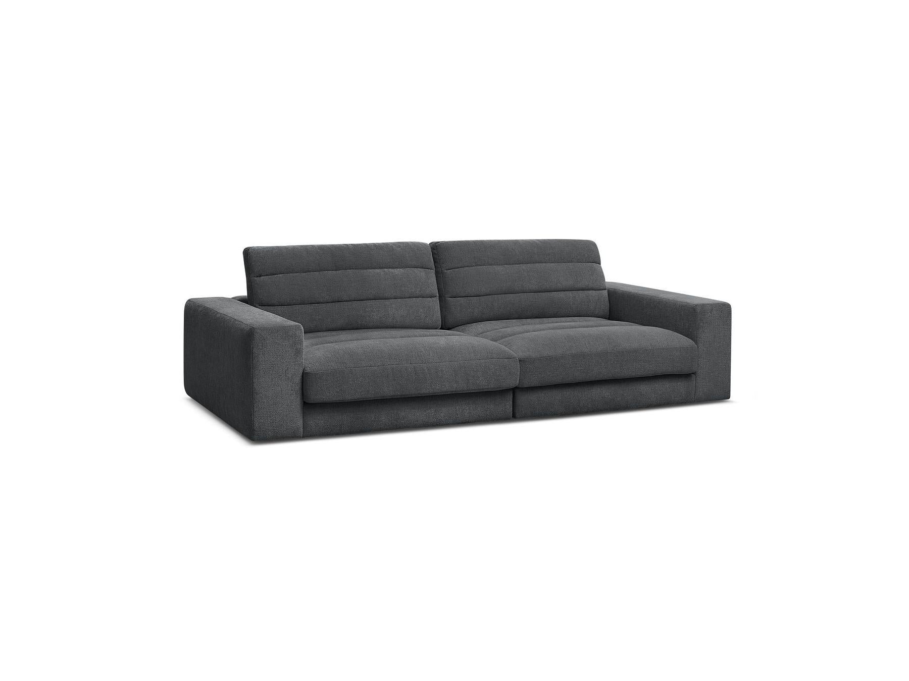 Sierra - Canapé Droit Fixe 3 Places - Tissu Texturé