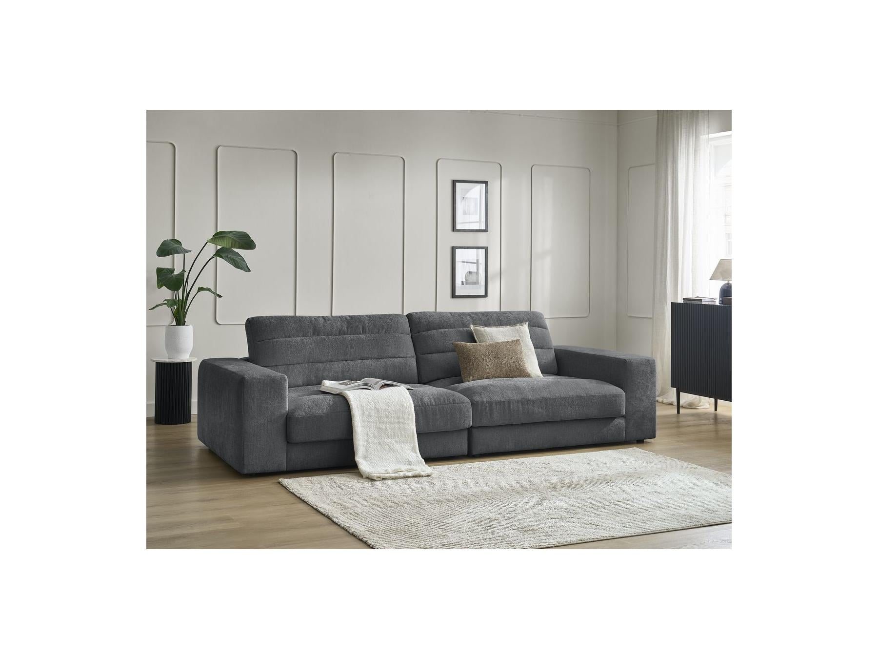 Sierra - Canapé Droit Fixe 3 Places - Tissu Texturé