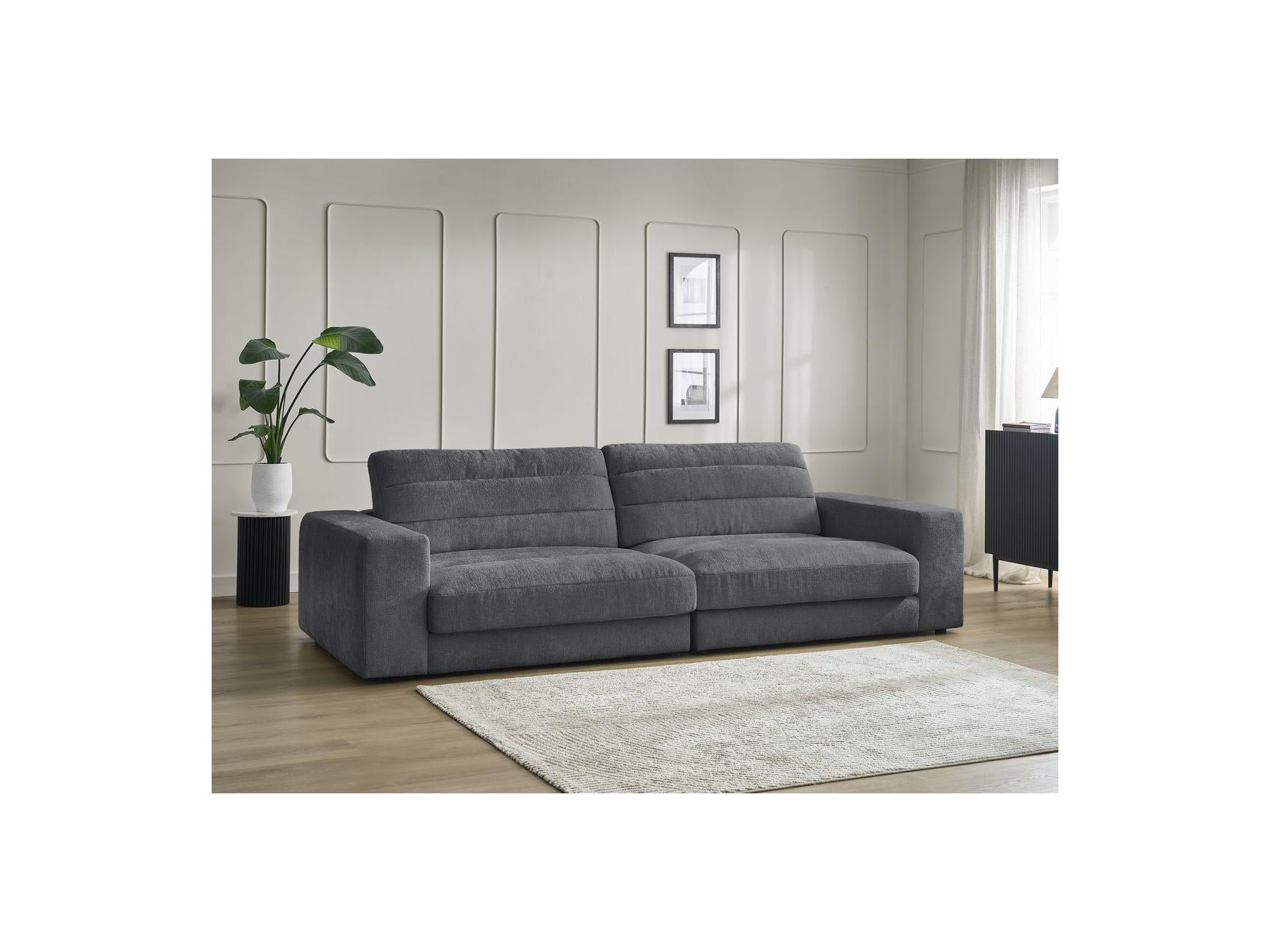 Sierra - Canapé Droit Fixe 3 Places - Tissu Texturé