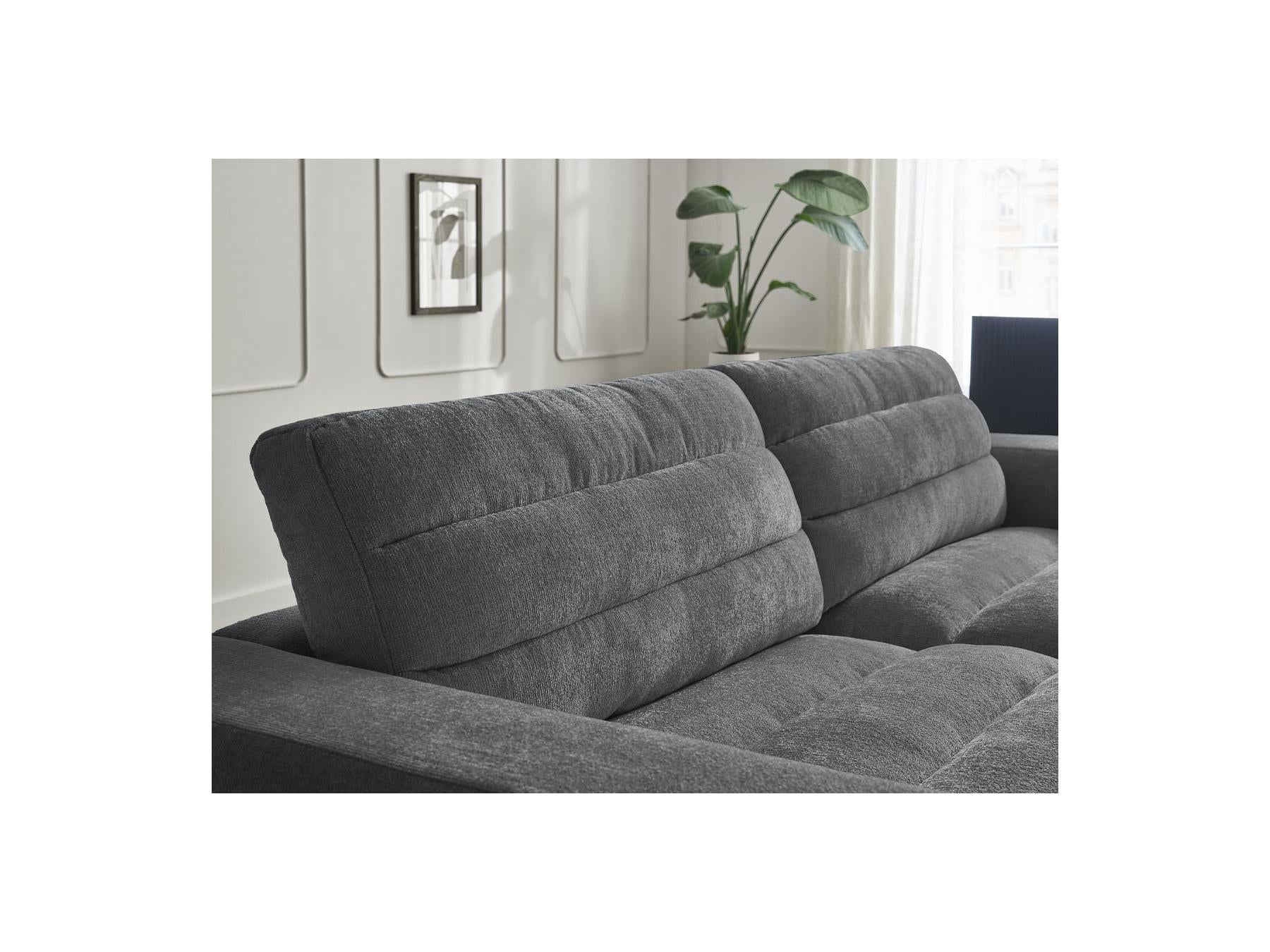 Sierra - Canapé Droit Fixe 3 Places - Tissu Texturé