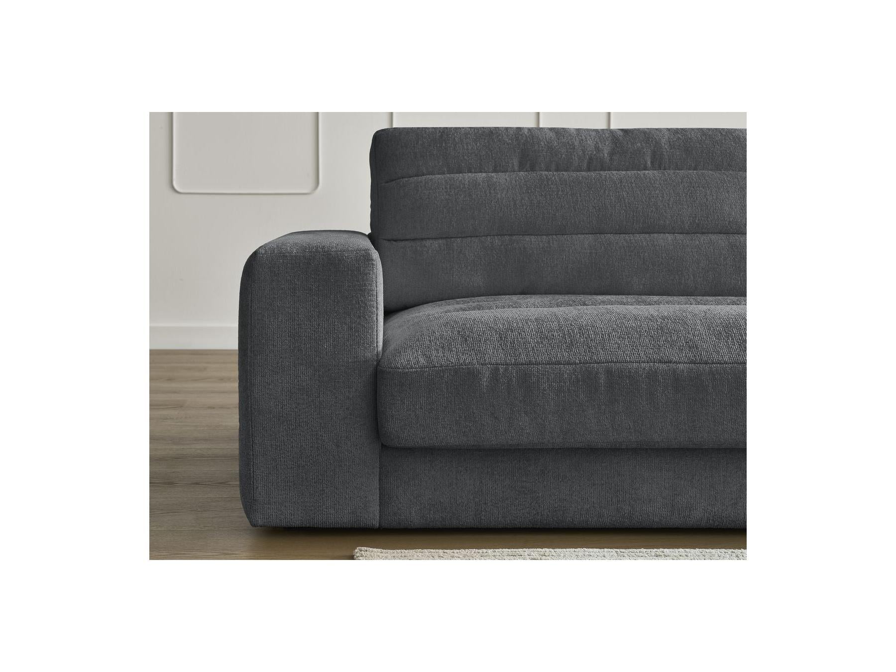 Sierra - Canapé Droit Fixe 3 Places - Tissu Texturé