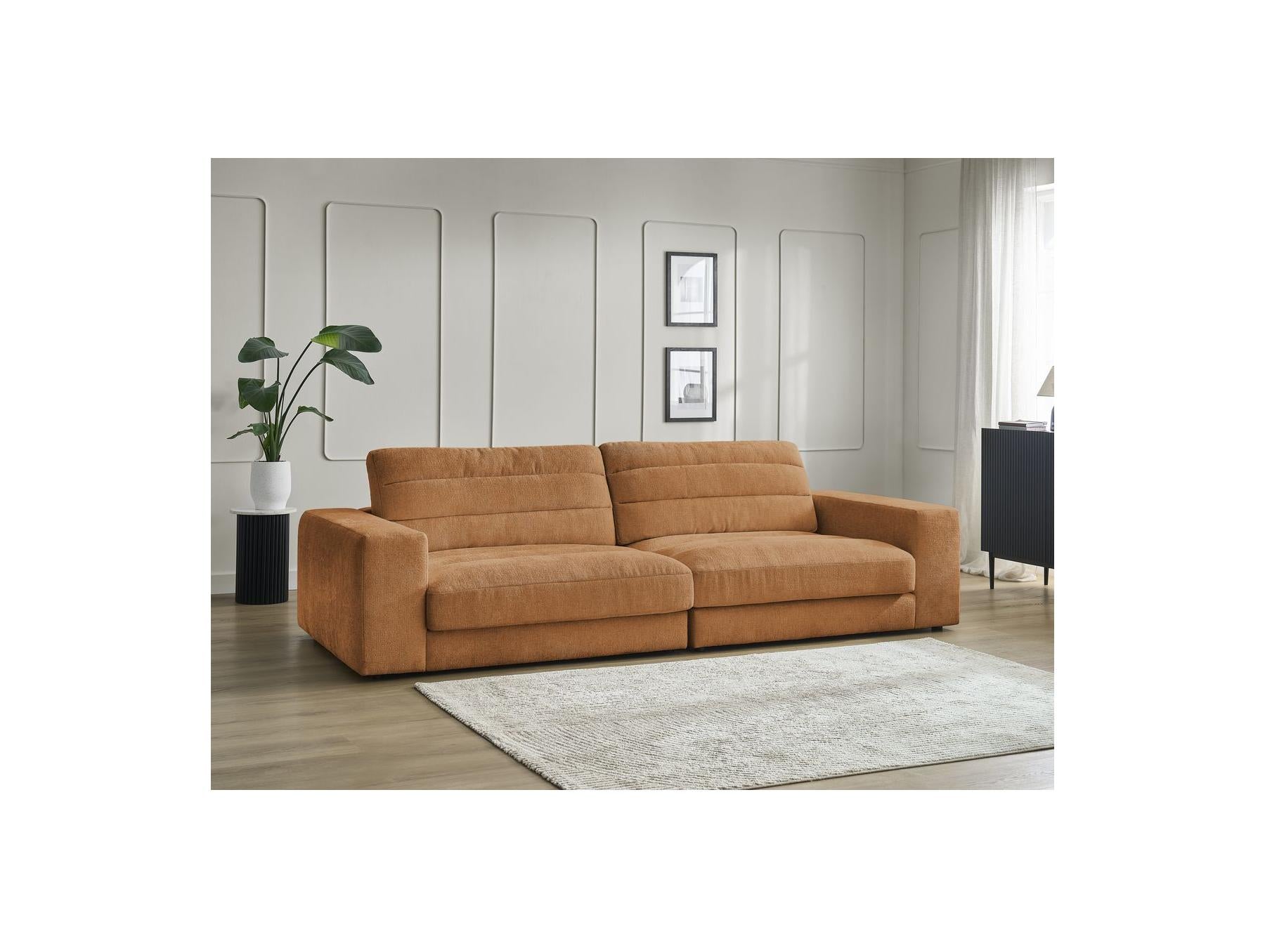 Sierra - Canapé Droit Fixe 3 Places - Tissu Texturé