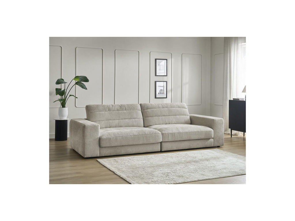 Sierra - Canapé Droit Fixe 3 Places - Tissu Texturé