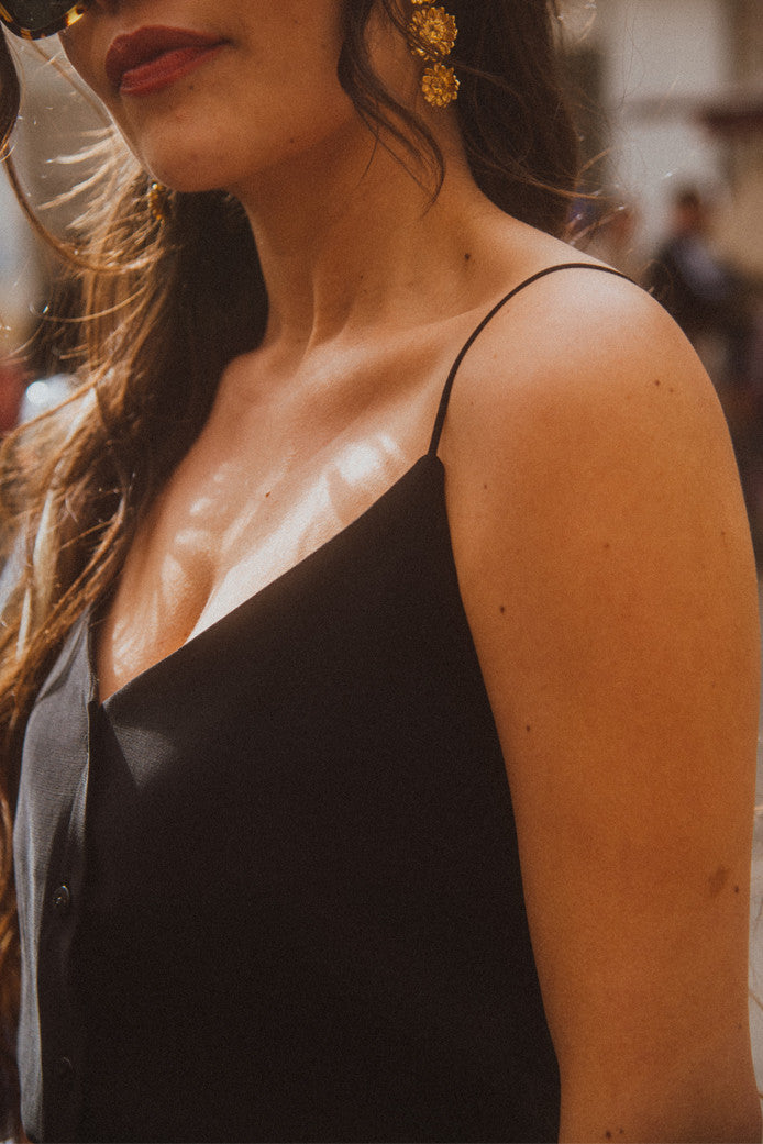 Audrey Black Tank Top