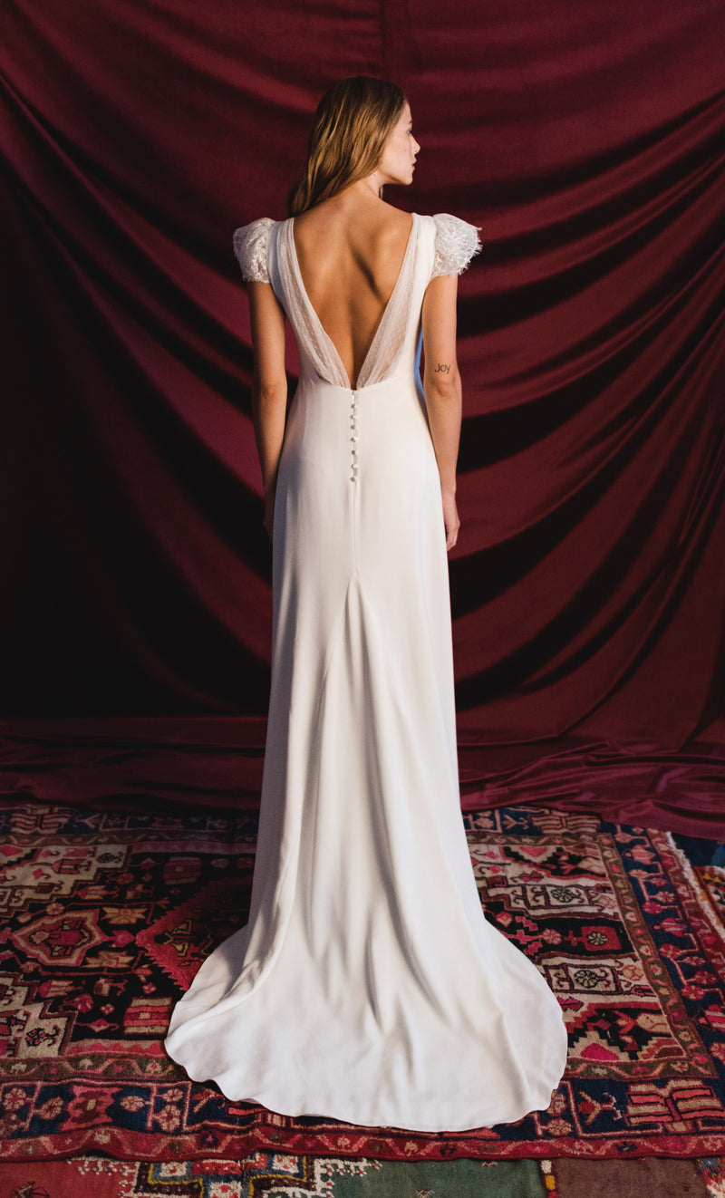 Robe Longue Eve - Blanc Soie