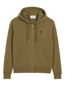 Sweat à capuche zippé Ami De Coeur – Ami Paris – Bronze