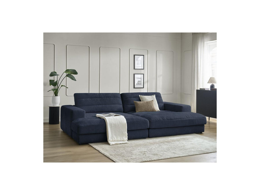 Sierra - Canapé Droit Fixe 4 Places Assise Profonde - Tissu Texturé